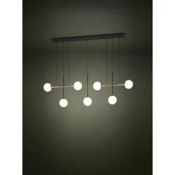 Candeeiro de teto com 7 esferas vidro opalino PAZ EGLO 390178