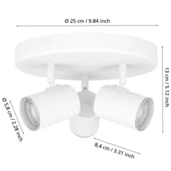Candeeiro de Teto com 1 Foco Orientável CONSUMA 1 EGLO 901962