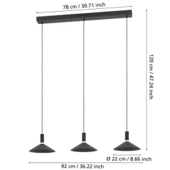 Candeeiro de teto com iluminação personalizável CONOMAVILLA-Z 902184 - Eglo