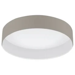 Candeeiro de teto com LED e abajur taupe PASTERI EGLO 31589