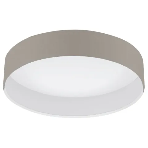 Candeeiro de teto com LED e abajur taupe PASTERI EGLO 31589