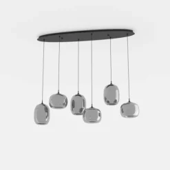 Candeeiro de teto com LED regulável e controlo remoto LARVA EGLO 390415