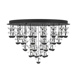 Candeeiro de teto com 10 LEDs e vidro decorativo PIANOPOLI 2 EGLO 390278