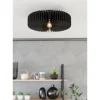 Candeeiro de teto com lâminas de madeira preta PALOMBAIA EGLO 900831