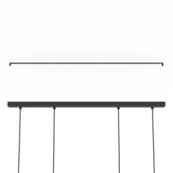 Candeeiro de teto com molduras em cubo pretas CIDRAZ EGLO 390164