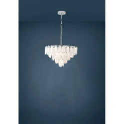 Candeeiro de teto com peças de vidro ovais CARVARIO EGLO 39722
