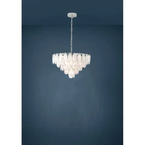Candeeiro de teto com peças de vidro ovais CARVARIO EGLO 39722