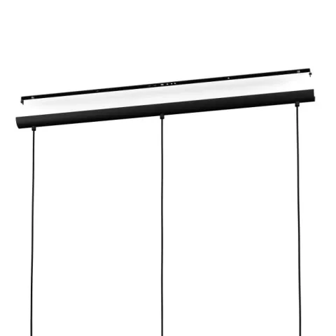 Candeeiro de teto com três abajures de arame preto VERNHAM EGLO 43483