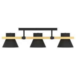 Candeeiro de teto com três abajures em aço preto MACCLES EGLO 43955