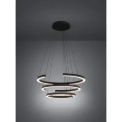 Candeeiro de teto com três anéis LED ajustáveis LABONETE EGLO 390532
