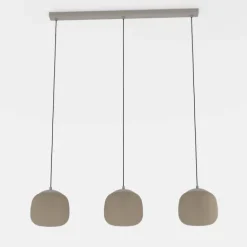 Candeeiro de teto com três cúpulas de vidro acetinado COMINIO EGLO 900894