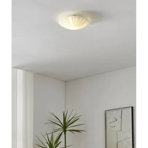 Candeeiro de Teto com Vidro Branco Acetinado e Metal MARS 1 EGLO 89239