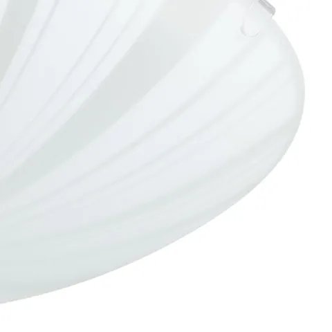 Candeeiro de Teto com Vidro Branco Acetinado e Metal MARS 1 EGLO 89239