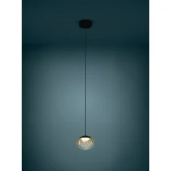 Candeeiro de teto elegante com difusor âmbar PANTOJA EGLO 390479