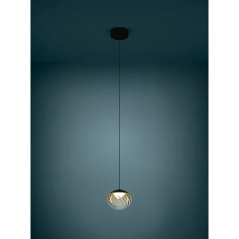 Candeeiro de teto elegante com difusor âmbar PANTOJA EGLO 390479