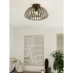 Candeeiro de teto em aço bronze escovado ESPINAL EGLO 901096