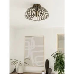 Candeeiro de teto em aço bronze escovado ESPINAL EGLO 901096
