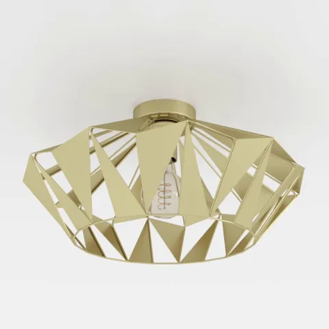 Candeeiro de teto em forma de diamante dourado CARLTON EGLO 43908
