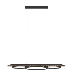 Candeeiro de teto em madeira de pinho e metal preto BOYAL EGLO 99624