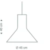 Candeeiro de teto em madeira Petite 4600 - Secto Design
