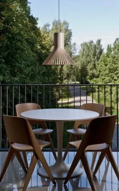 Candeeiro de teto em madeira Puncto 4203 - Secto Design