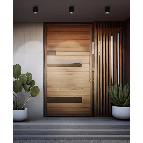 Candeeiro de teto exterior preto quadrado TORRECOLA EGLO 901029
