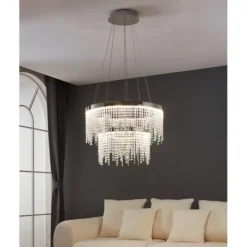 Candeeiro de teto extravagante com vidros brilhantes ANTELAO EGLO 39281