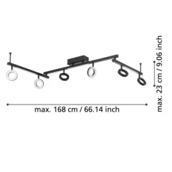 Candeeiro de teto LED CARDILLIO 1 EGLO 900839