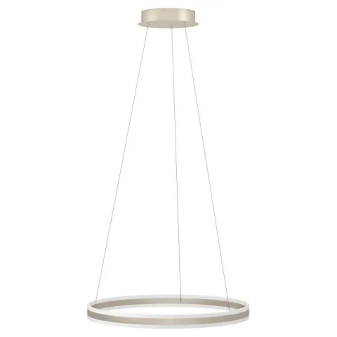 Candeeiro de teto LED com anel metálico champanhe TONARELLA EGLO 39313