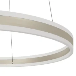 Candeeiro de teto LED com anel metálico champanhe TONARELLA EGLO 39313