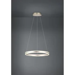 Candeeiro de teto LED com anel metálico champanhe TONARELLA EGLO 39313