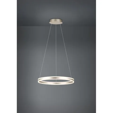 Candeeiro de teto LED com anel metálico champanhe TONARELLA EGLO 39313