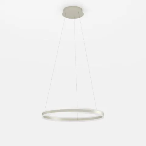 Candeeiro de teto LED com anel metálico champanhe TONARELLA EGLO 39313
