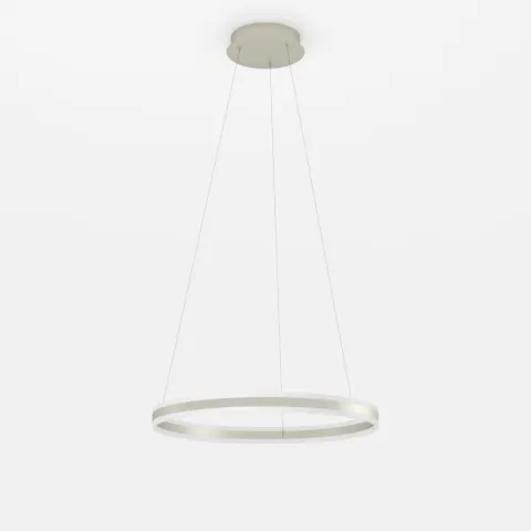 Candeeiro de teto LED com anel metálico champanhe TONARELLA EGLO 39313