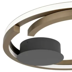 Candeeiro de teto LED com anéis metálicos entrelaçados MEZZOMONTE EGLO 901825