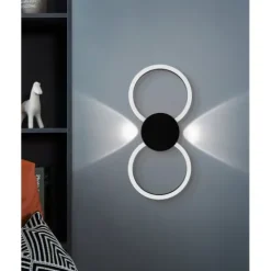 Candeeiro de teto LED com anéis e luz suave VENTICELLO 1 EGLO 902124