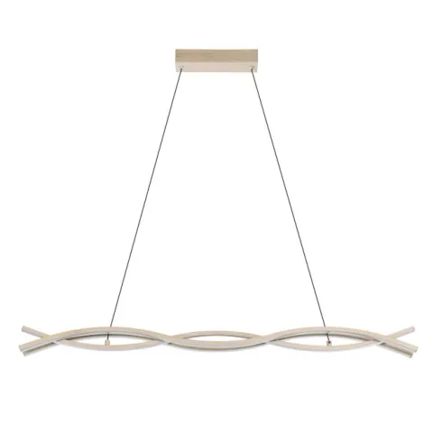 Candeeiro de teto LED com aspeto madeira LASANA 4 EGLO 901106