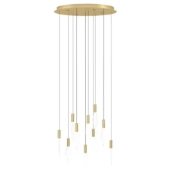 Candeeiro de teto LED com baldaquim em latão e acrílico MIRADOR EGLO 390359