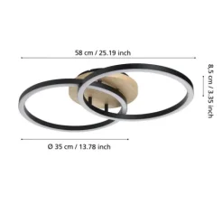Candeeiro de teto LED com controlo CCT LOMALTAS-Z EGLO 901743