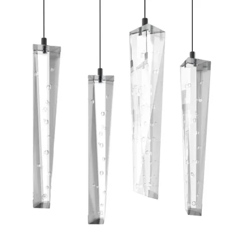 Candeeiro de teto LED com cristais transparentes SARDENARA EGLO 390209