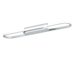 Candeeiro de teto LED com faixas ovais cromado CONIVARENA EGLO 902161