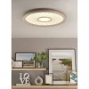 Candeeiro de teto LED com painel branco e cobertura em bambu DEHESA EGLO 390296