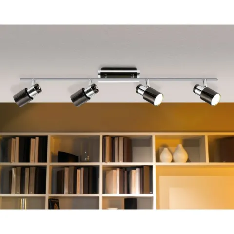 Candeeiro de Teto LED com 4 Projetores Ajustáveis DAVIDA EGLO 30835