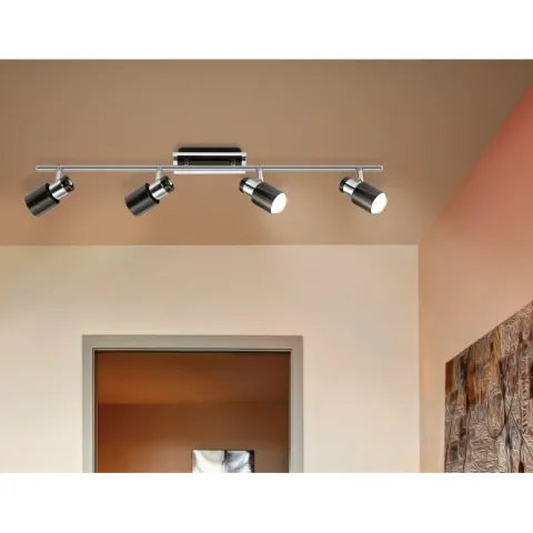 Candeeiro de Teto LED com 4 Projetores Ajustáveis DAVIDA EGLO 30835