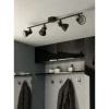 Candeeiro de Teto LED com 4 Projetores Ajustáveis Preto SERAS 2 EGLO 98408