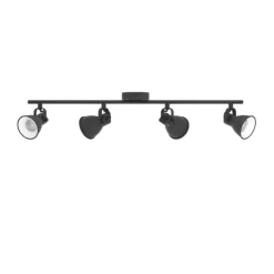 Candeeiro de Teto LED com 4 Projetores Ajustáveis Preto SERAS 2 EGLO 98408
