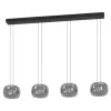 Candeeiro de teto LED com vidro fumado HORTUNAS EGLO 390433