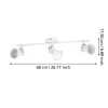 Candeeiro de Teto LED Duplo com Projetores Reguláveis SERAS 1 EGLO 98395
