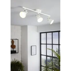 Candeeiro de Teto LED Duplo com Projetores Reguláveis SERAS 1 EGLO 98395