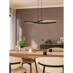 Candeeiro de teto LED elegante e curvo SERPINS EGLO 901267